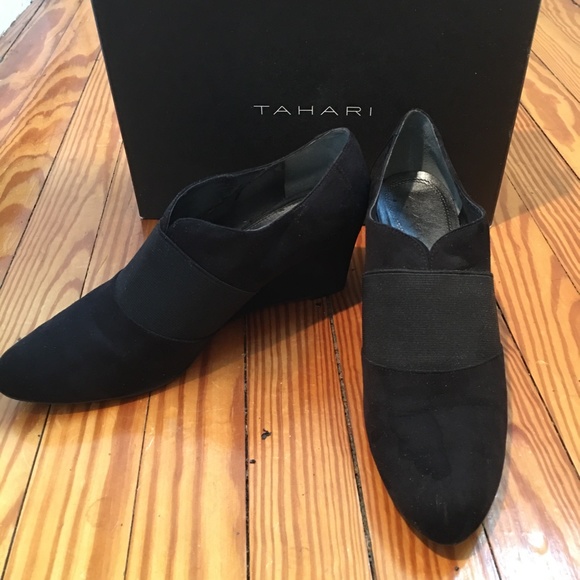 HP: TAHARI Ta-Sara Suede Ankle Boots - Size 10 - Picture 8 of 11